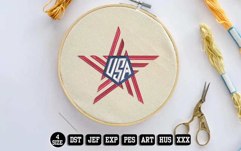 American Eagle DST Embroidery Design by DSTEmbroideryDesign.com