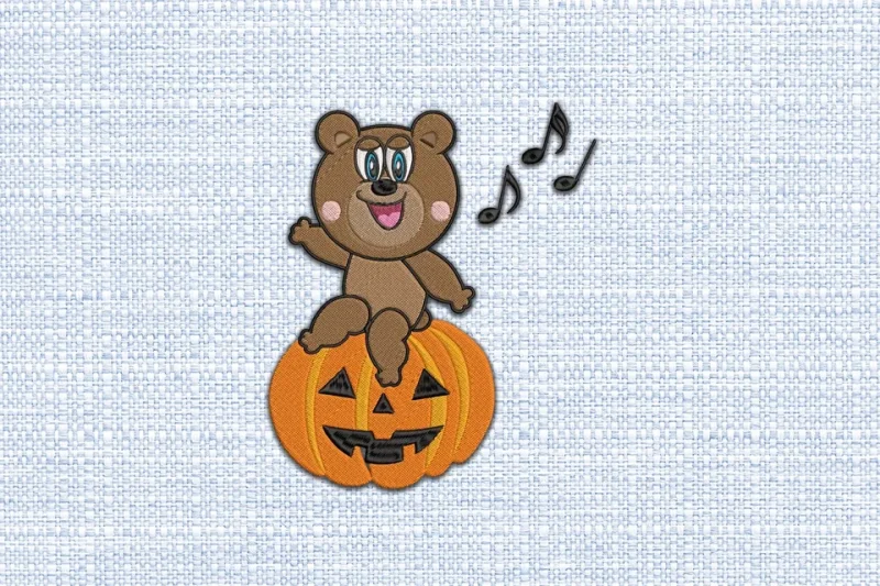 Bear DST Embroidery Design by DSTEmbroideryDesign.com