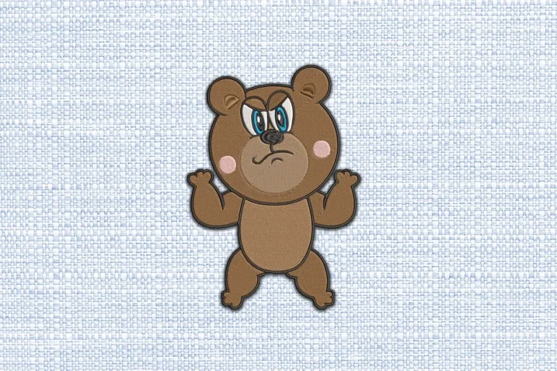 Bear DST Embroidery Design by DSTEmbroideryDesign.com