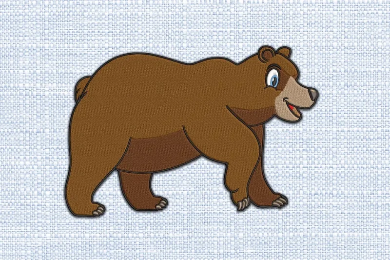 Bear DST Embroidery Design by DSTEmbroideryDesign.com