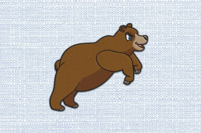 Bear DST Embroidery Design by DSTEmbroideryDesign.com