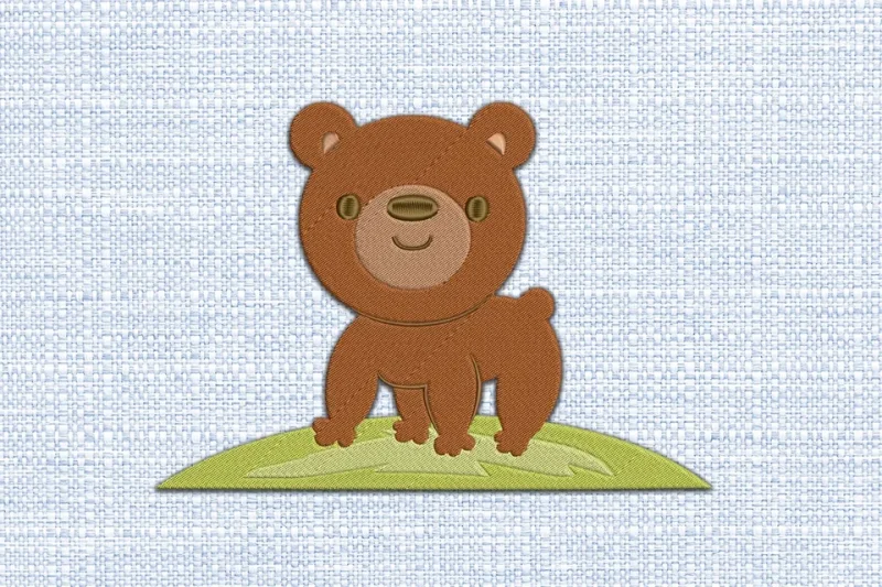 Bear DST Embroidery Design by DSTEmbroideryDesign.com