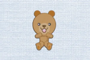 Bear DST Embroidery Design by DSTEmbroideryDesign.com
