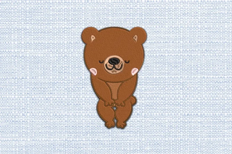 Bear DST Embroidery Design by DSTEmbroideryDesign.com