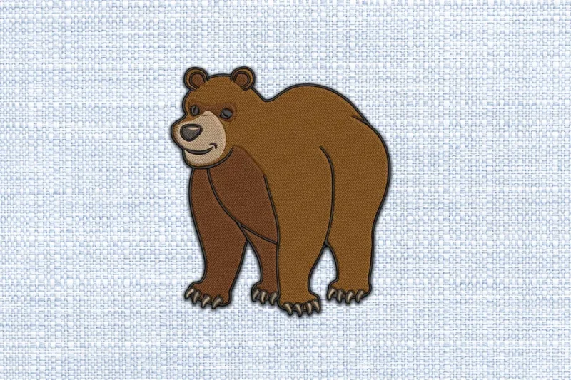 Bear DST Embroidery Design by DSTEmbroideryDesign.com