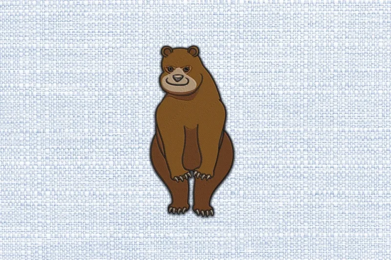 Bear DST Embroidery Design by DSTEmbroideryDesign.com