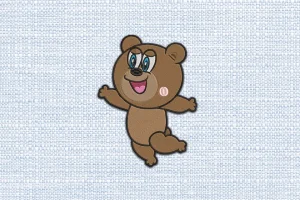 Bear DST Embroidery Design by DSTEmbroideryDesign.com