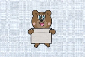 Bear DST Embroidery Design by DSTEmbroideryDesign.com