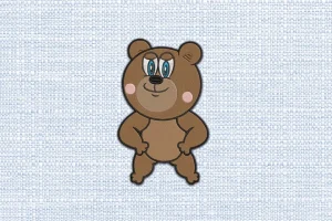 Bear DST Embroidery Design by DSTEmbroideryDesign.com