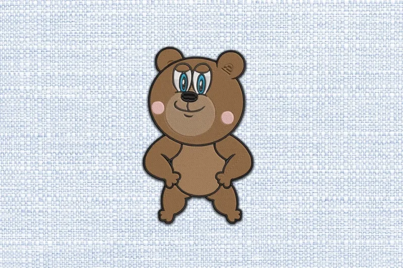 Bear DST Embroidery Design by DSTEmbroideryDesign.com