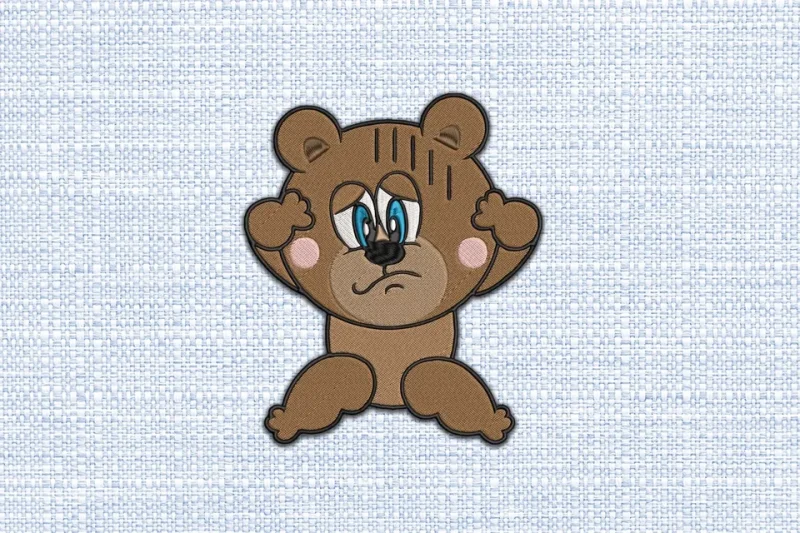 Bear DST Embroidery Design by DSTEmbroideryDesign.com