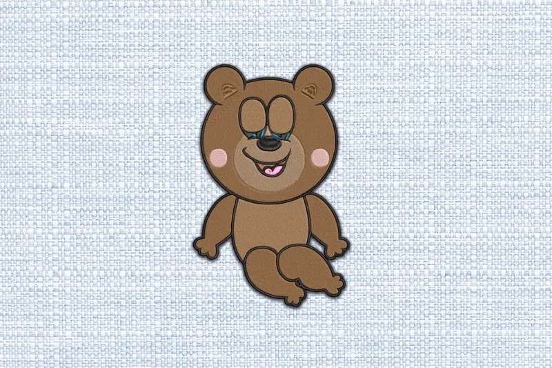 Bear DST Embroidery Design by DSTEmbroideryDesign.com