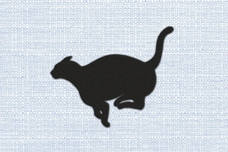 Cat DST Embroidery Design by DSTEmbroideryDesign.com