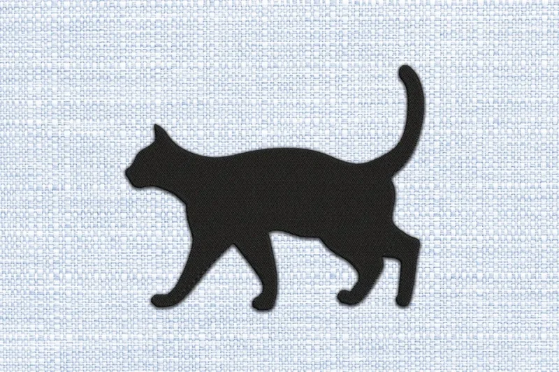 Cat DST Embroidery Design by DSTEmbroideryDesign.com