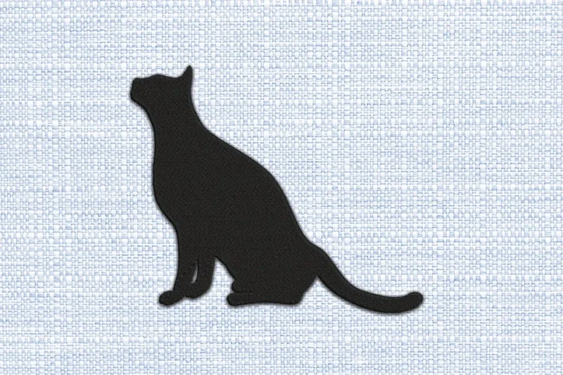 Cat DST Embroidery Design by DSTEmbroideryDesign.com