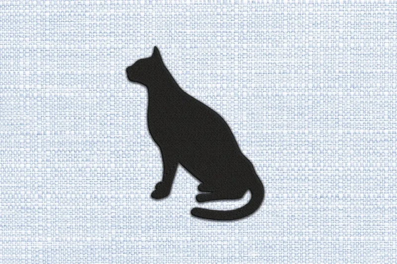 Cat DST Embroidery Design by DSTEmbroideryDesign.com