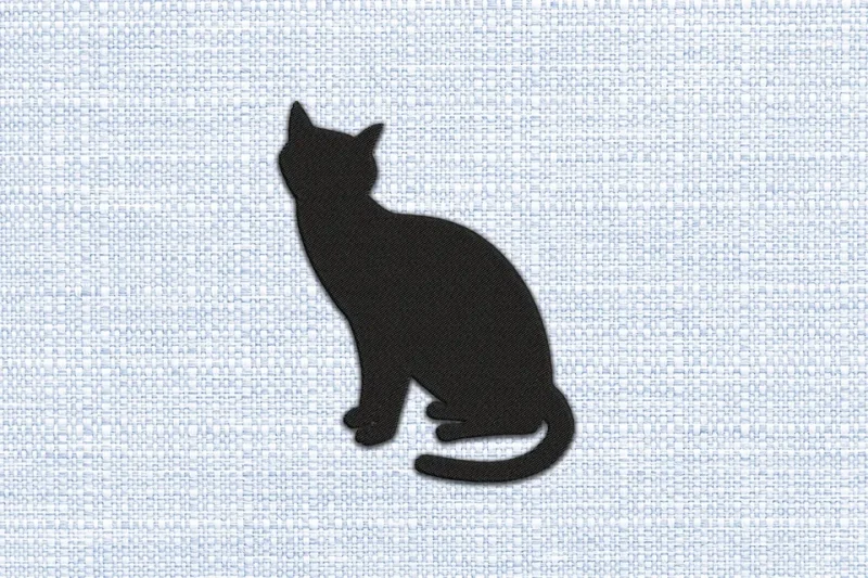 Cat DST Embroidery Design by DSTEmbroideryDesign.com