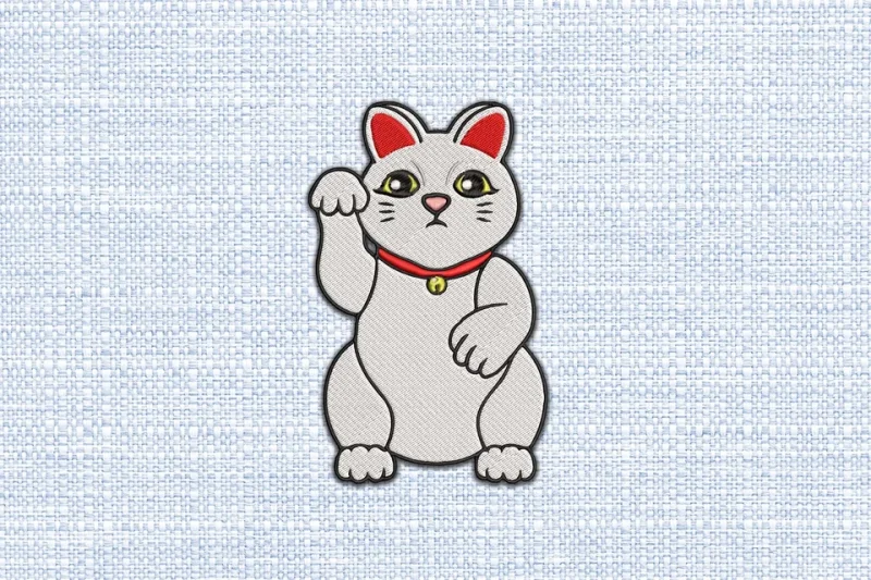 Cat DST Embroidery Design by DSTEmbroideryDesign.com