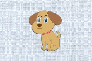 Dog DST Embroidery Design by DSTEmbroideryDesign.com