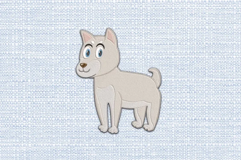 Dog DST Embroidery Design by DSTEmbroideryDesign.com