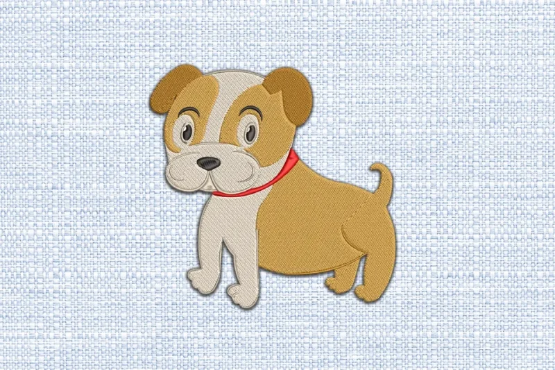 Dog DST Embroidery Design by DSTEmbroideryDesign.com