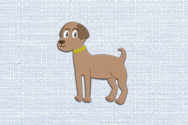 Dog DST Embroidery Design by DSTEmbroideryDesign.com