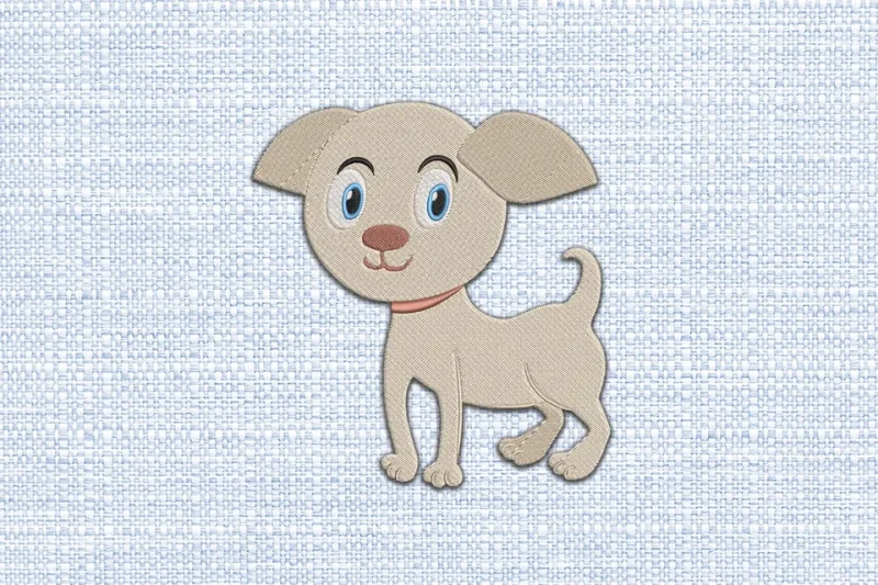 Dog DST Embroidery Design by DSTEmbroideryDesign.com