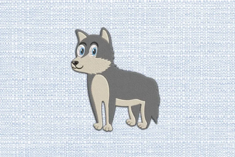 Dog DST Embroidery Design by DSTEmbroideryDesign.com