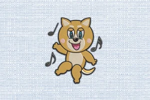 Dog DST Embroidery Design by DSTEmbroideryDesign.com