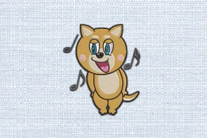 Dog DST Embroidery Design by DSTEmbroideryDesign.com