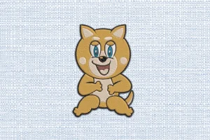 Dog DST Embroidery Design by DSTEmbroideryDesign.com