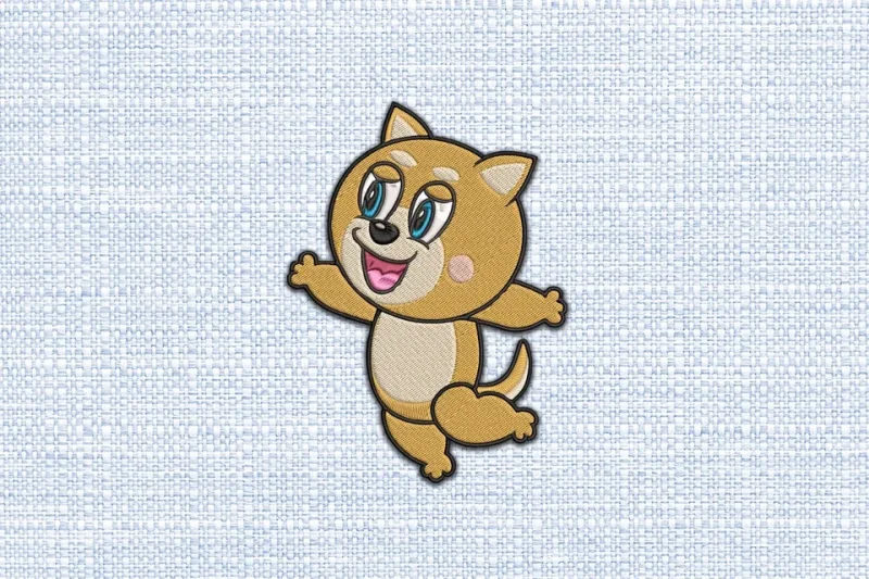 Dog DST Embroidery Design by DSTEmbroideryDesign.com