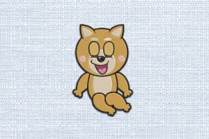 Dog DST Embroidery Design by DSTEmbroideryDesign.com