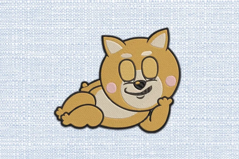 Dog DST Embroidery Design by DSTEmbroideryDesign.com