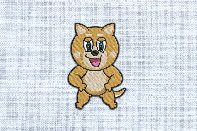 Dog DST Embroidery Design by DSTEmbroideryDesign.com