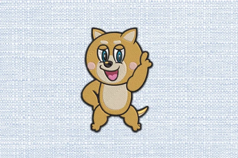 Dog DST Embroidery Design by DSTEmbroideryDesign.com