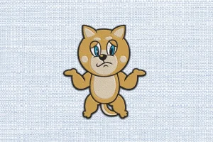 Dog DST Embroidery Design by DSTEmbroideryDesign.com