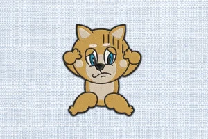 Dog DST Embroidery Design by DSTEmbroideryDesign.com