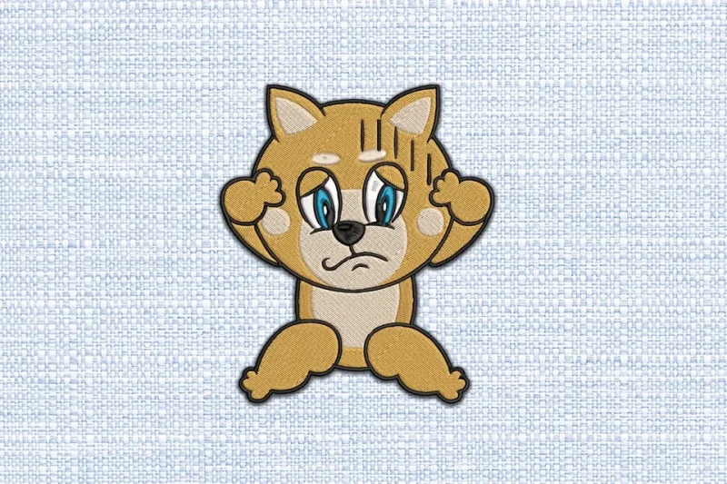 Dog DST Embroidery Design by DSTEmbroideryDesign.com