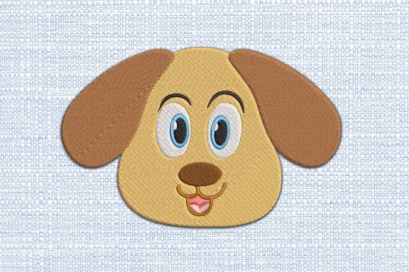 Dog DST Embroidery Design by DSTEmbroideryDesign.com