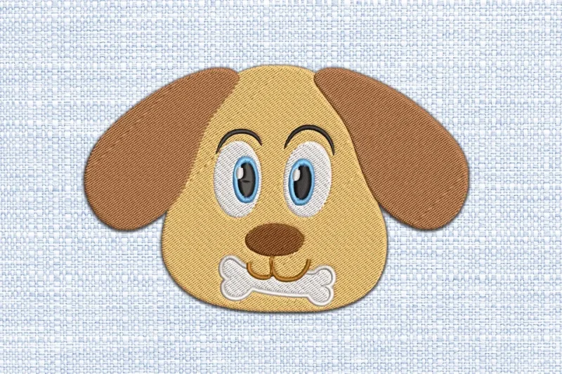 Dog DST Embroidery Design by DSTEmbroideryDesign.com