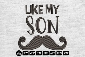 Fathers Day DST Embroidery Design by DSTEmbroideryDesign.com