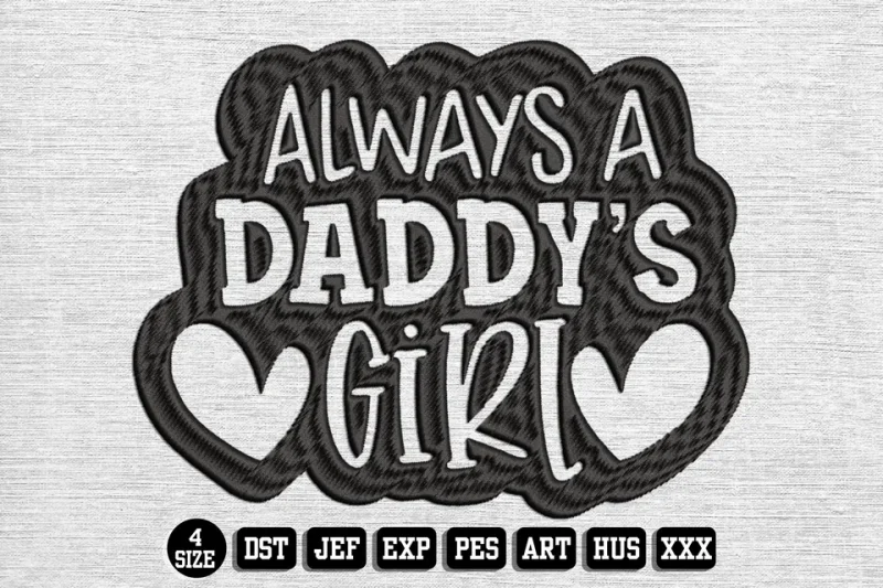 Fathers Day DST Embroidery Design by DSTEmbroideryDesign.com