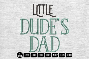 Fathers Day DST Embroidery Design by DSTEmbroideryDesign.com