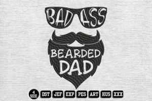 Fathers Day DST Embroidery Design by DSTEmbroideryDesign.com