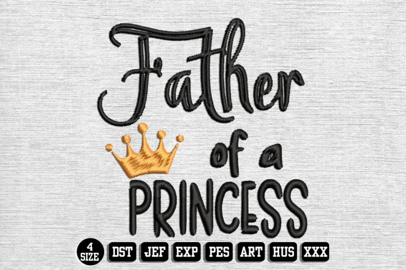 Fathers Day DST Embroidery Design by DSTEmbroideryDesign.com