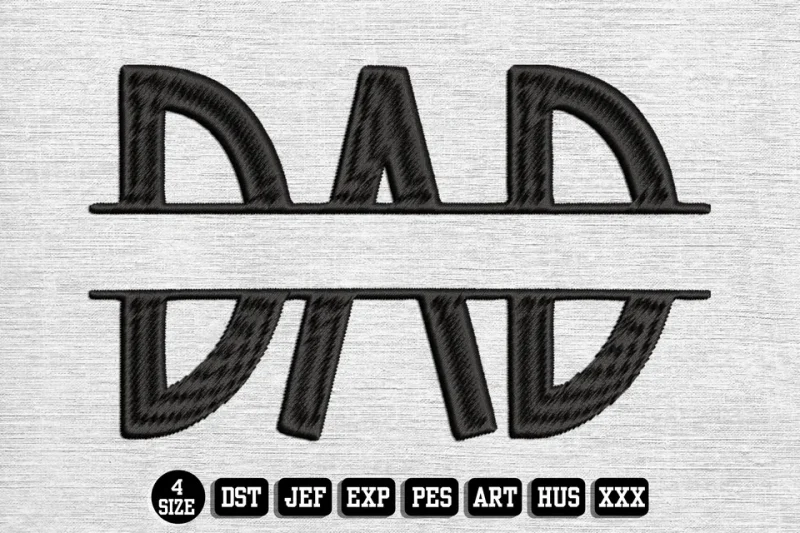 Fathers Day DST Embroidery Design by DSTEmbroideryDesign.com