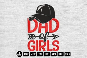 Fathers Day DST Embroidery Design by DSTEmbroideryDesign.com