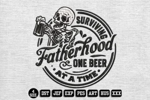 Fathers Day DST Embroidery Design by DSTEmbroideryDesign.com