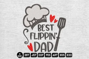 Fathers Day DST Embroidery Design by DSTEmbroideryDesign.com